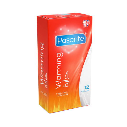 Pasante warming AIDS packaging on a white background
